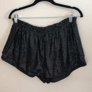 Brand New Black Sequin Shorts | Size M
